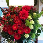赤緑のスタンド花